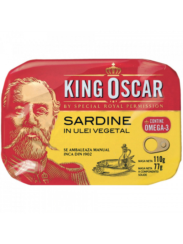 King Oscar Sardine Baltice in Ulei 110g