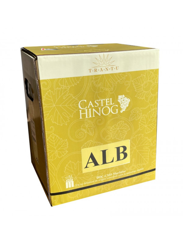 Crama Trantu Castel Hinog Alb Demisec Bag in Box 5L
