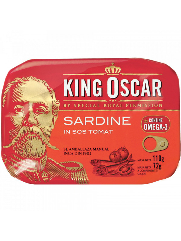King Oscar Sardine Baltice in Sos Tomat 110g