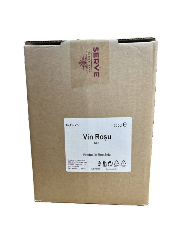 Serve Rosu Demisec Bag in Box 3L