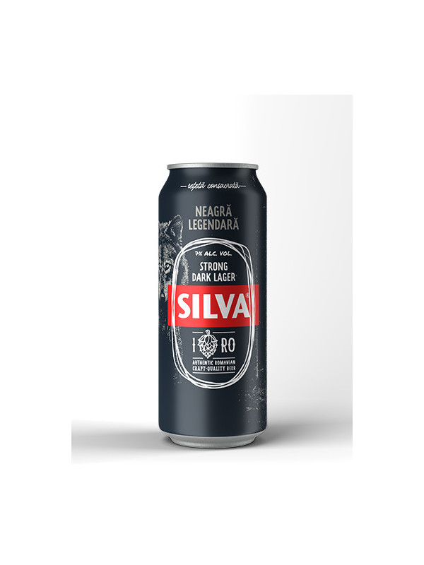 Silva Strong Dark Lager, doza 0.5L, Bax, 24 buc