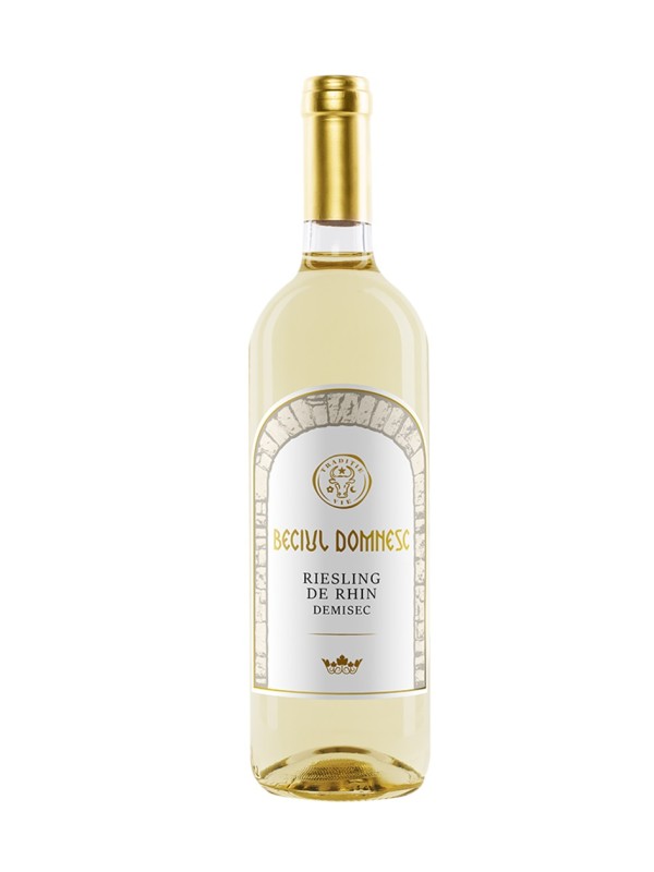 Beciul Domnesc, Riesling de Rhin, Demisec, 13.5%, 0.75L