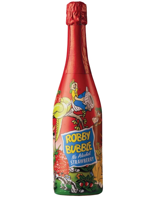 Robby Bubble Sampanie Copii Capsuni 0.75L