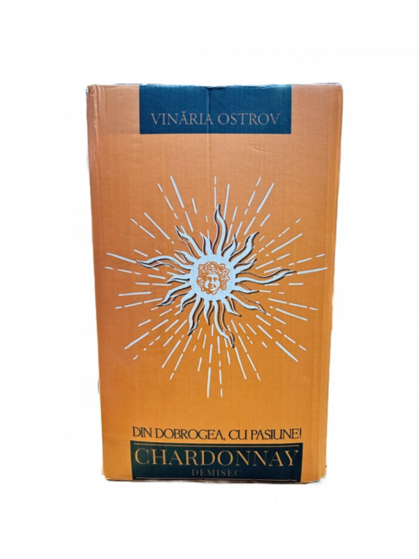 Vinaria Ostrov Chardonnay Demisec Bag in Box 10L