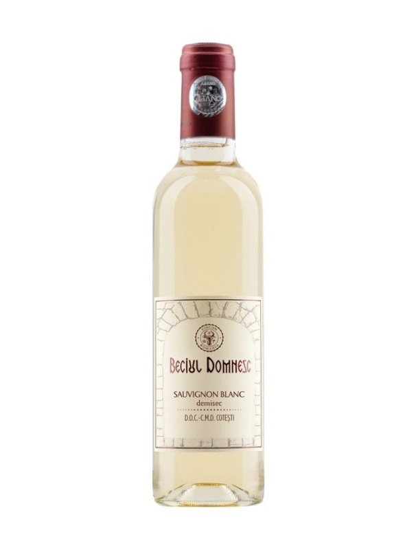 Beciul Domnesc, Sauvignon Blanc, Demisec, 14%, 375ML