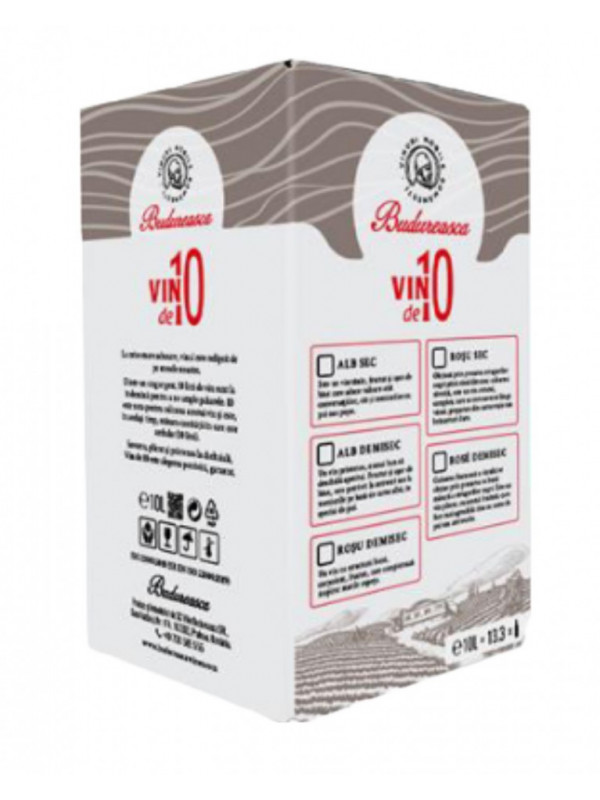 Budureasca Alb Demisec Sauvignon Blanc Bag in Box 10L