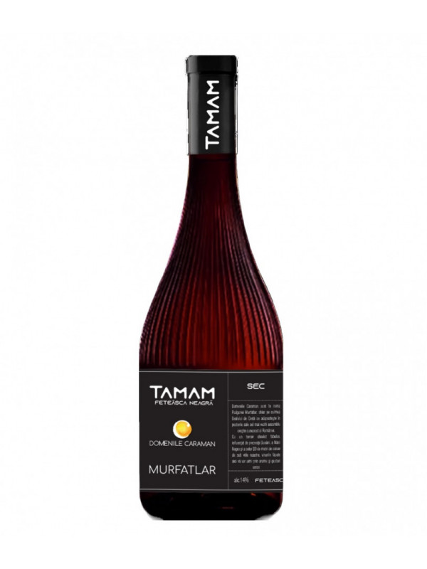 Domeniile Caraman Tamam Merlot Rosu Demisec 2022 0.75L