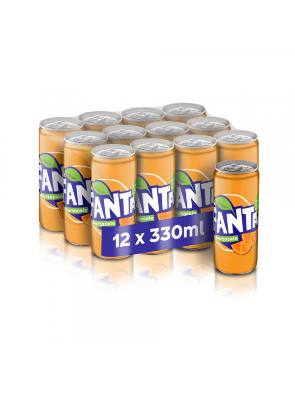 Fanta Orange Bautura Carbogazoasa Doza 0.33L 12/bax