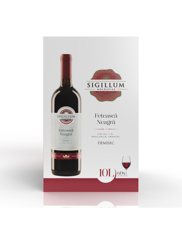 Sigillum Moldaviae, Feteasca Neagra, Demisec, 13%, Bag In Box 10L