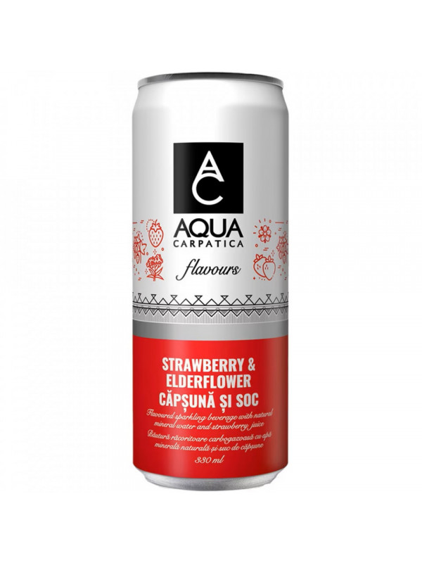Aqua Carpatica Flavours Capsuni & Soc Doza 4 x 0.33L