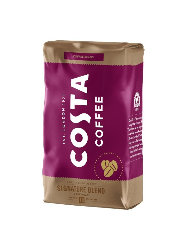 Cafea Costa Signature Blend, cafea boabe, prăjire intensa, 0.5kg