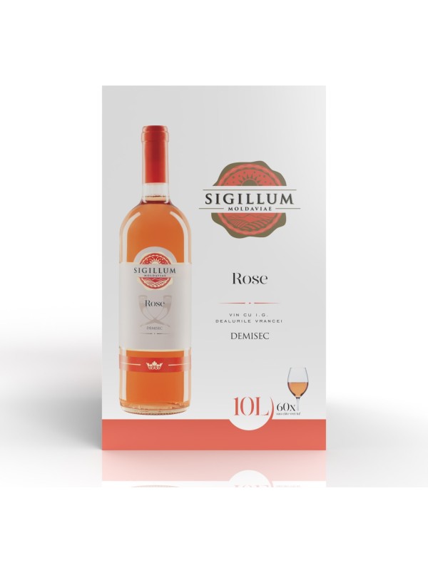 Sigillum Moldaviae, Rose, Demisec, 12%, Bag In Box 10L