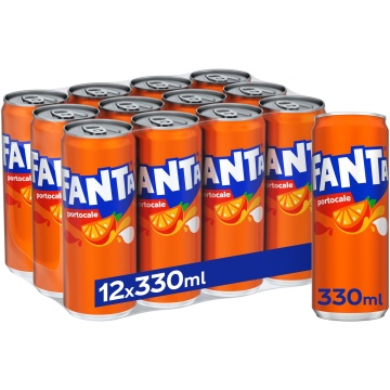Fanta Portocale Bautura Carbogazoasa Doza 0.33L 12/bax