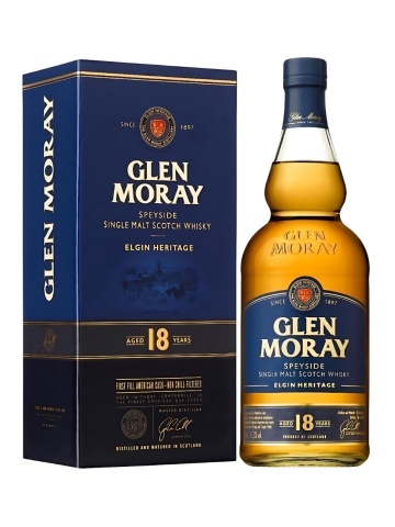 Glen Moray 18 YO Single Malt Whisky 0.7L