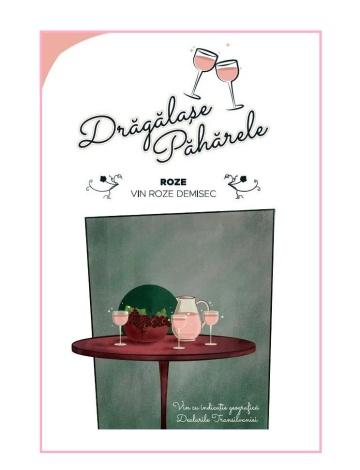 Jidvei Dragalase Paharele Rose Demisec Bag in Box 10L