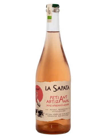 La Sapata Babeasca Neagra Petiant Artizanal Rose Frizzante Nefiltrat 0.75L