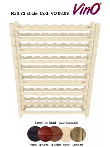 Raft VinO din lemn 9x8-72 sticle