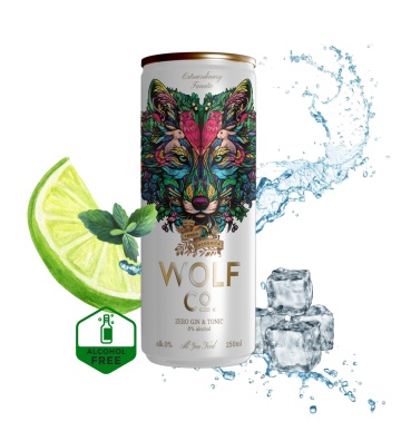 Wolf Gin & Tonic Alc 0,0% 250ml