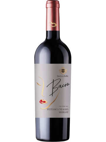 Bacio Di Bolle Vin Rosu Sec Feteasca Neagra Merlot 0.75L