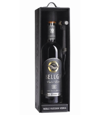 Beluga Gold Line Vodka Cutie Piele Cadou 0.7L