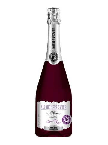 Casa Petru Cabernet Sauvignon Vin Spumnat Demidulce Fara Alcool 0.75L