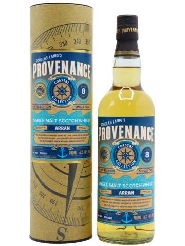Provenance Arran Single Malt Scotch Whisky, 8Ani 0.7L