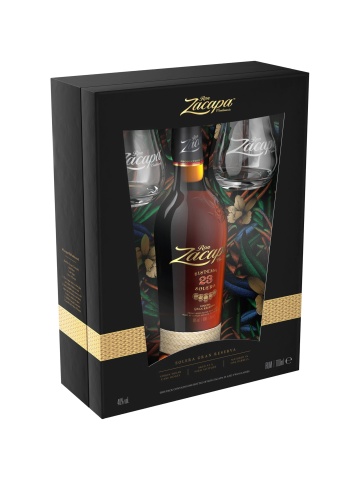 Rom Zacapa No 23 0.7L Cutie Cadou 2 Pahare 0.7L