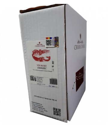 Crama Darie Bag in Box Rosu Demidulce 3L