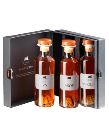 Deau Cognac La Collection VS, VSOP, XO, 40%, 3x0.2L