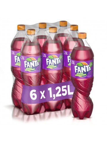 Fanta Struguri Bautura Carbogazoasa 1.25L 6/bax