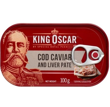 King Oscar Pate din caviar și ficat de cod 100g