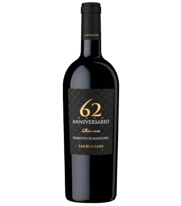 San Marzano Anniversario 62 Primitivo di Manduria DOP Riserva 0.75L