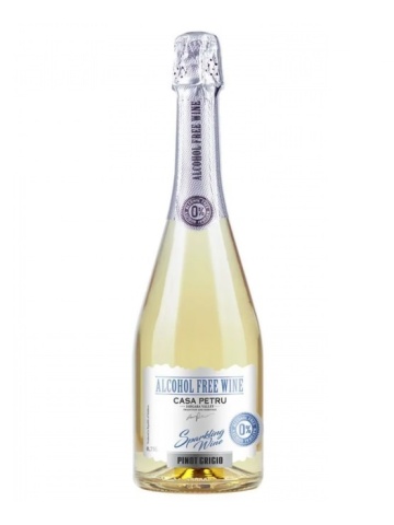 Casa Petru Sparkling Pinot Grigio Demisec Vin Spumant Fara Alcool 0.75L