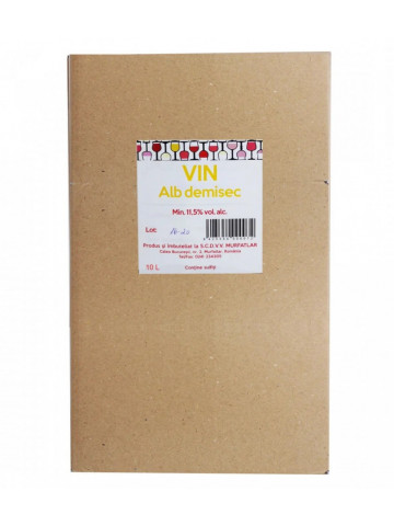 Crama Statiunea Murfatlar Vin Alb Demisec Bag In Box 10L