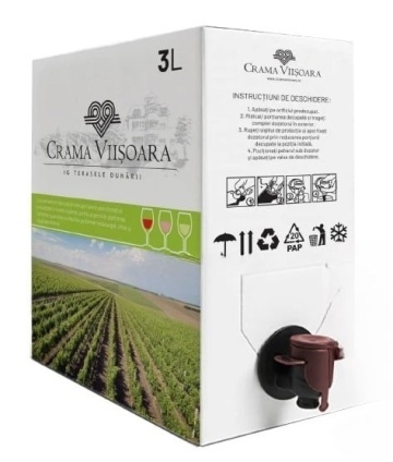 Crama Viisoara Vin Bag in Box Rosu Demisec 3L
