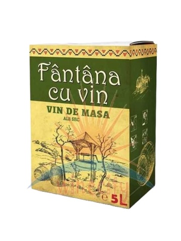 Hermeziu Fantana cu Vin Alb Demisec Bag in Box 3L