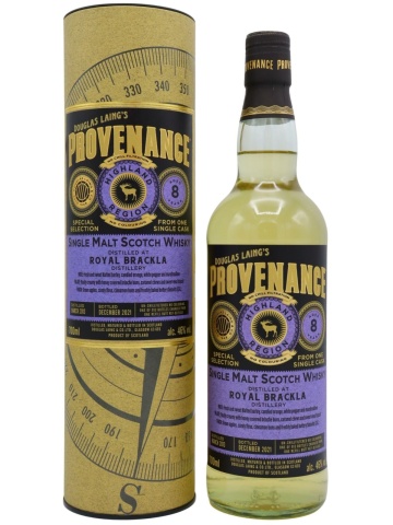 Provenance Royal Brackla Single Malt, 8 YO 0.7L