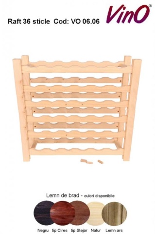 Raft VinO din lemn 6x6 36 sticle