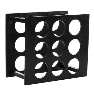 Raft WineHouse patrat negru 9 sticle vin