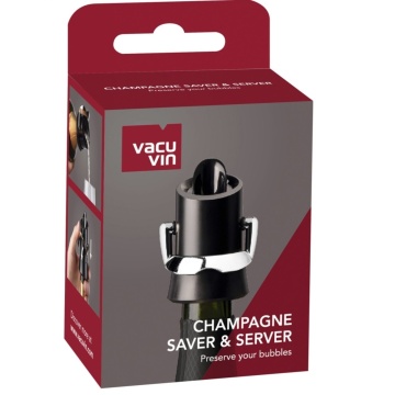 Vacu Vin Dop Sampanie Champagne Stopper and Server