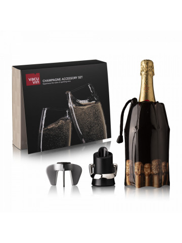 Vacu Vin Set 3 Accesorii Sampanie