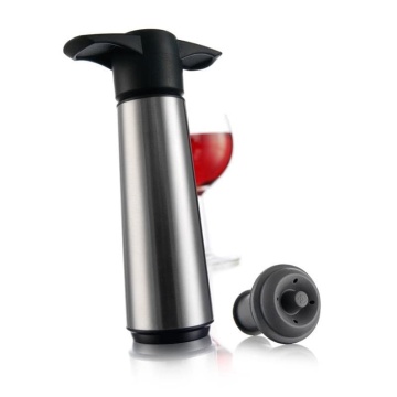 Vacu Vin Set pompa vacuumare inox si 2 dopuri