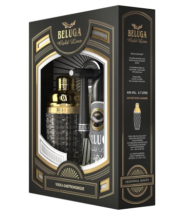 Beluga Gold Line Vodka Shaker Cutie Cadou 0.7L