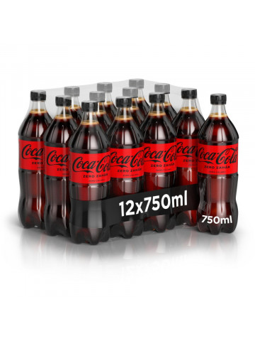 Coca-Cola Bautura Carbogazoasa Zero Zahar 0.75L 12/bax