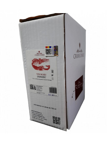 Crama Darie Bag in Box Rosu Demisec 3L