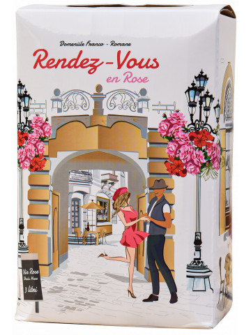 DFR Rendez Vous Pinot Noir şi Merlot Rose Demisec Bag In Box 3L