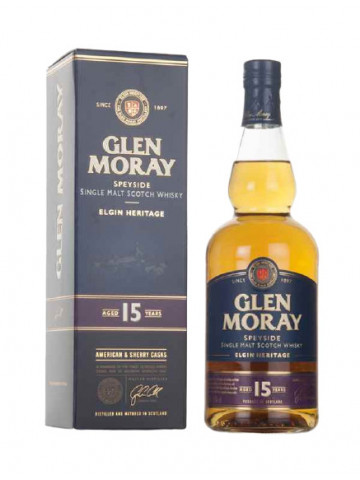 Glen Moray 15YO Single Malt Whisky 0.7L