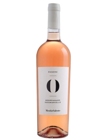 Menhir Salento N° Zero Rosato Negroamaro Susumaniello IGT Salento 0.75L