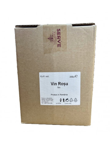 Serve Rosu Demisec Bag in Box 3L