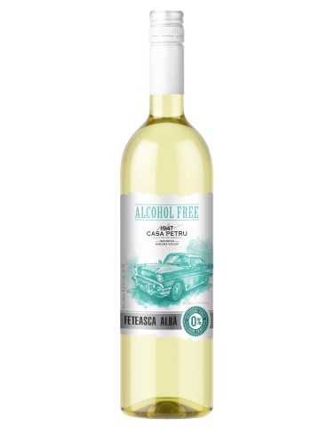 Casa Petru Feteasca Alba Demidulce Vin Fara Alcool 0.75L
